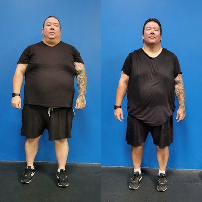 From 400lbs to 300lbs and going!