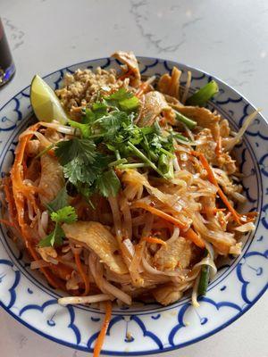 Pad Thai, level 2 spicy! Delicious!