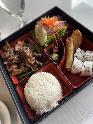 Beef Teriyaki Bento Lunch Special