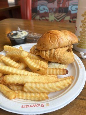 Fish sandwich with Flounder, combo