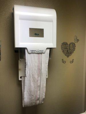 Outdated hand towel machine