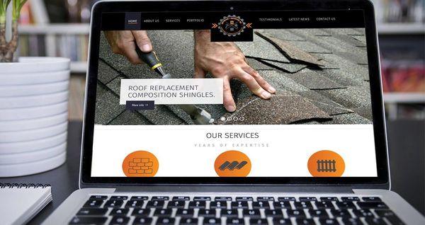 website and Logo design for ProWorx Roofing. www.pro-worxroofing.com