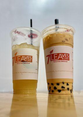 Summer Mint + Thai Tea w/ Boba