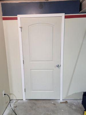 Interior door hanging