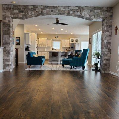 New flooring and tile feature!
 See more pictures in our Portfolio!