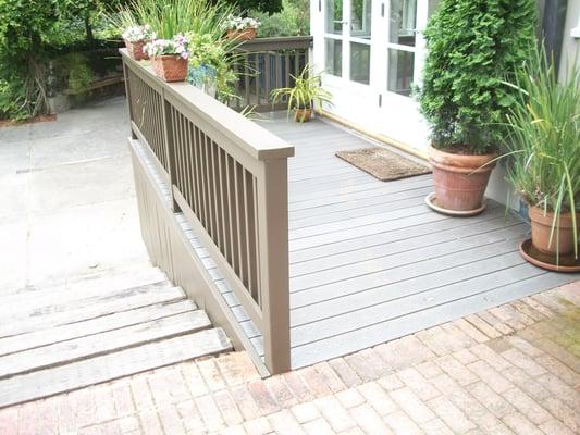 After Photo of a Complete Rebuilt Deck