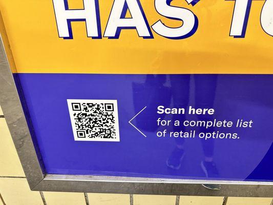 QR for station info.