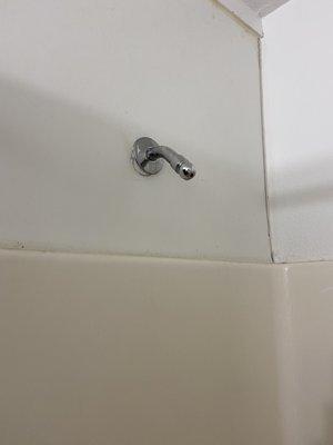 Broken shower head