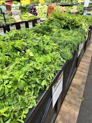 Lots and lots of fresh herbs