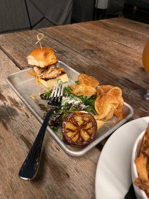 Fried oyster  sliders