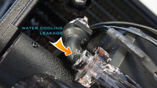 Leakage on water cooling system