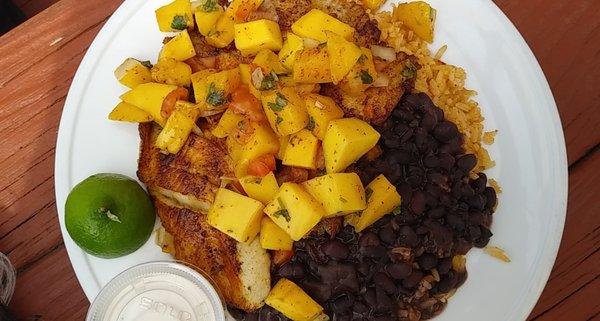 Tilapia mango salsa