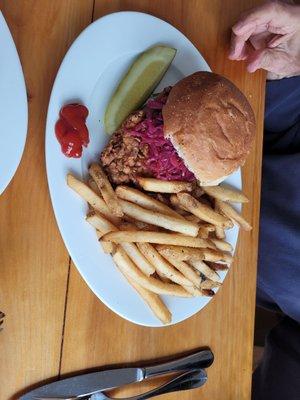 , Fried Chicken with french fries