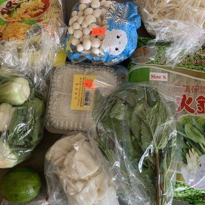 Asian groceries for the week