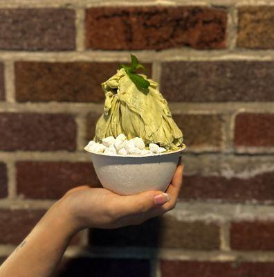 Single Green Tea Shaved Ice