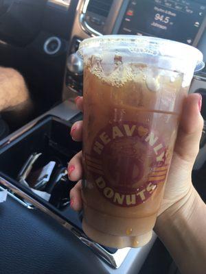 Iced oatmeal cookie crumble coffee