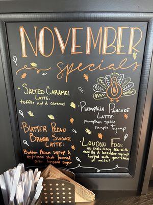 November specials! 11/21/2023