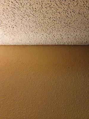 Dust on ceiling