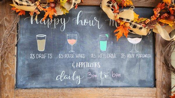 Happy Hour deals