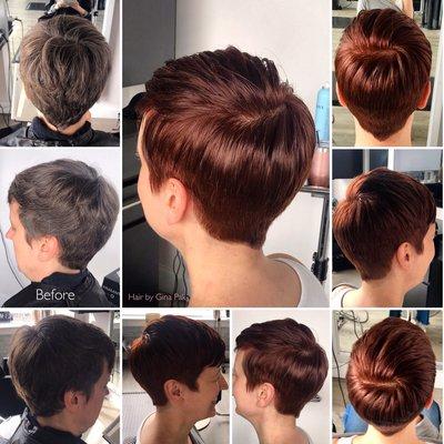 Cut and color by Gina Pak @ Gina Pak Signature Salon. Book your new fall look online at www.ginapak.com