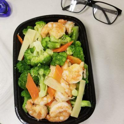 Diet Shrimp and Broccoli Lunch Special