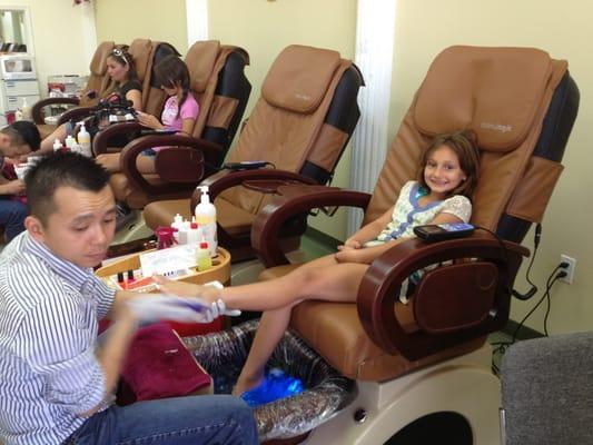 Princess pedicures for ages 16 and younger at a reduced rate!