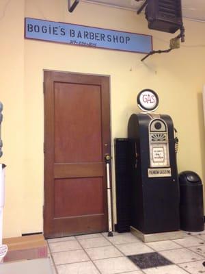 Old gasoline pump clock.