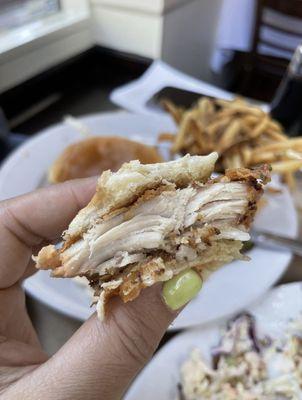 Fried chicken sandwich