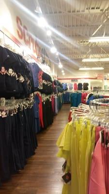 Nice selection of great quality scrubs. Price range is from $9.99-$50+ per piece. Not bad considering the quality and look.