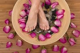 Luxurious foot massage and treatments.