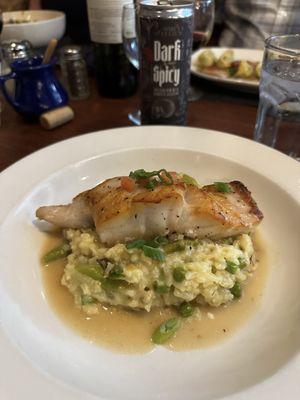 Grouper and risotto