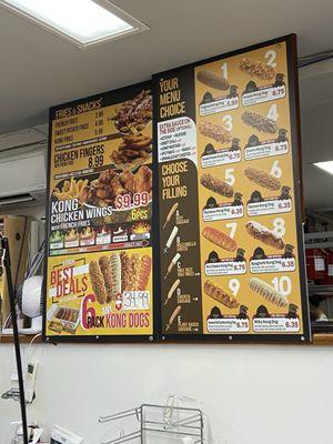 Korean Corn Dog Menu