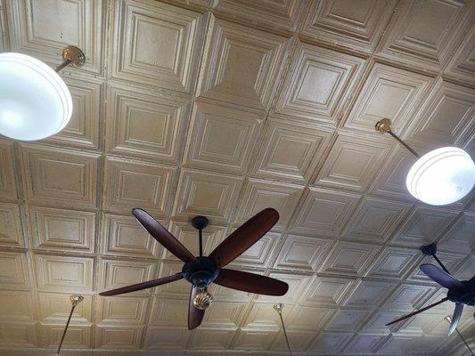 Vintage drop tin ceiling tiles!