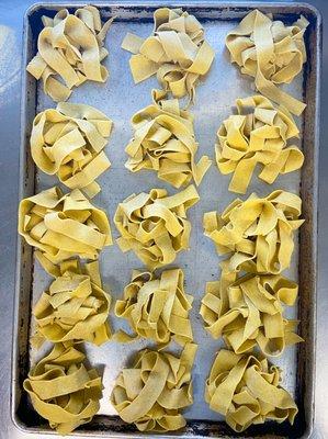 Pappardelle - house made and ready for your dish