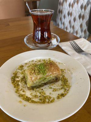 Baklava and Chai just like in Turkey