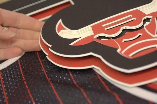 Close-Up of Bulls Jersey