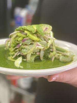 Aguachile tostada