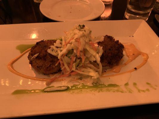 Perfect crab cake appetizer