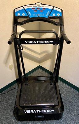 Whole body vibration is available after your adjustment.