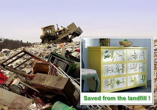 Shop at the ReStore and save materials from the landfills.