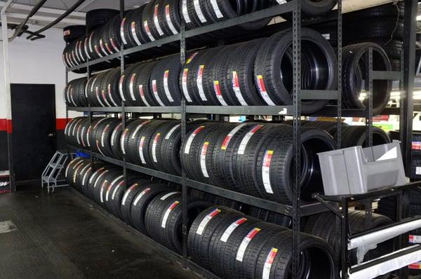 Large in-stock inventory of tires for all cars, trucks and SUV's