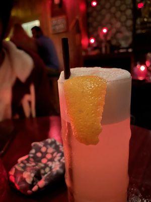 Ramos Fizz. Speciality of Bartender.