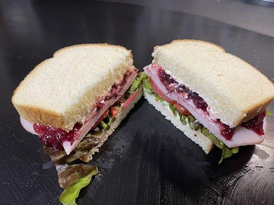 Turkey and Cranberry sandwich