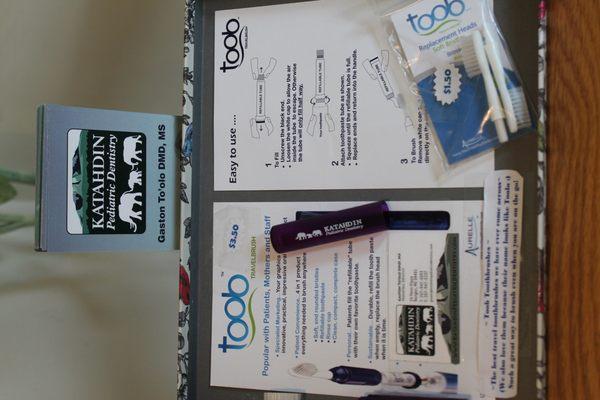 toob or toolo? It is such a tough call! Either way we are proud to be associated with one of the best travel toothbrushes we have ever seen!