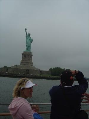 Artist Thomas Kinkade and wife Nanette visiting New York is 2005