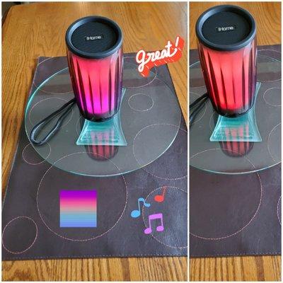 Bought at Kohl's $45.00, iHome Portable Bluetooth Speaker.. 24 HR..change color pink/orange.   6/25/2021