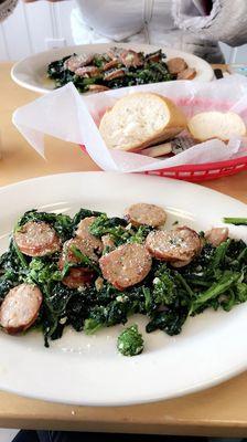 Broccoli rabe & sausage