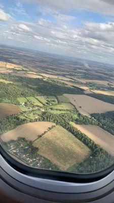 Vistas del avión de Londres