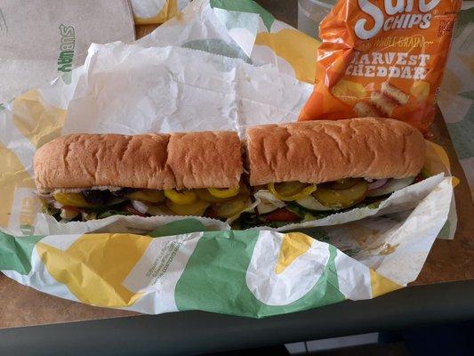 Foot long Veggie Delight