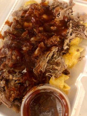 Mac & cheese with pulled pork